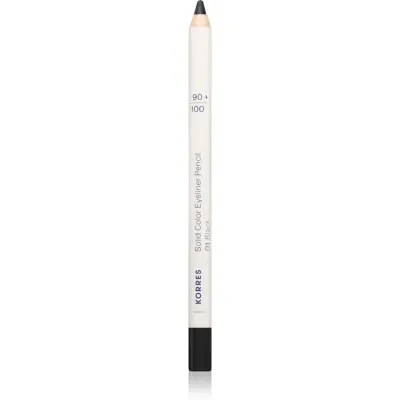 Korres Solid Color Eyeliner Pencil dermatograf cremos culoare Black 1.2 g