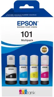 Recipiente de cerneală Epson - 101 EcoTank, pentru Epson EcoTank, 4 culori