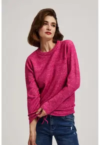 Pulover fucsia cu legatura - Rose Symphonic