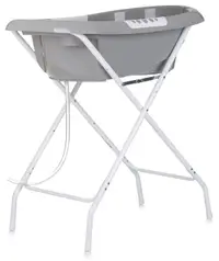 Cadă cu suport Chipolino - Noemi, 90 cm, gri