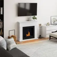Larsen Pure White Semineu cu bioetanol FreeFlame