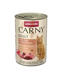 ANIMONDA Carny Adult pui, inimi de curcan și rață 400 gr