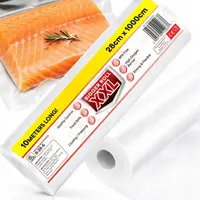 Pungi vidat gofrate NewEvo, pentru aparat de vidat alimente, 1 rola, 28cm x 10m, reutilizabile, rezistente, sous vide, lavabile in masina de spalat