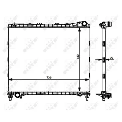 Radiator, racire motor NRF 59174