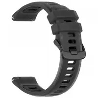 Curea Techsuit W084 pentru Samsung Galaxy Watch / Huawei Watch Series, 22mm, Neagra