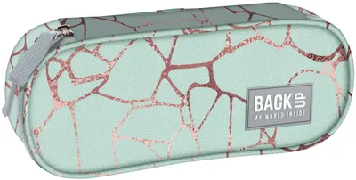 Penar oval școlar BackUp A - Quartz, 1 fermoar