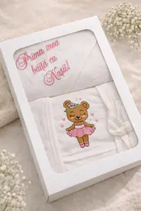 Cutie cu halat si prosop Prima baita 7