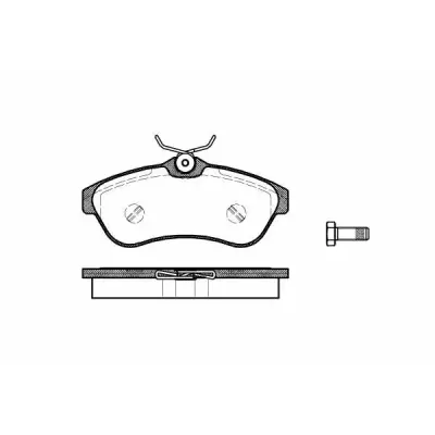 Set placute frana, frana disc REMSA 0880.00