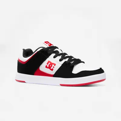 Încălțăminte skateboarding DC SHOES CURE Negru-Roșu-Alb Copii