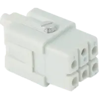 Contector industrial Mama - 21X21 - 12P + E 10A 230 / 400V / 4kV / 3 - CRIMP CONNECTION - GRI