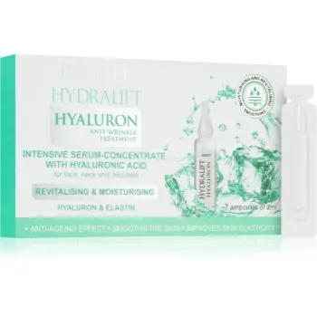 Revuele Hydralift Hyaluron Ampoules Intensive Serum Concentrate ser cu hidratare intensiva pentru fata, gat si piept
