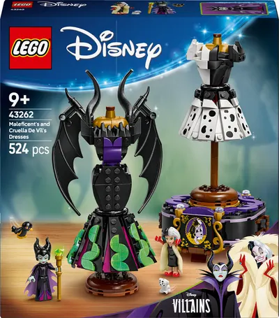 Constructor LEGO Disney - Rochiile ticălosului și Crudelei De Vil (43262)