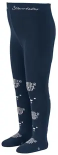 Colanți de bumbac pentru copii Sterntaler - 122/128 cm, 5-6 ani, albastru închis