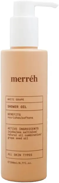 Merréh White Grape Ulei de duș hidratant, 200 ml
