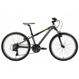 Bicicleta copii 9-12 ani, 24 inch, Spyke Black Sand Pearl Apple Green JewWhite, Silverback S74SB201566B