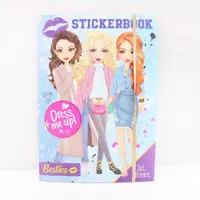 Carticica cu autocolante si sabloane Grafix Besties 10 pagini A4