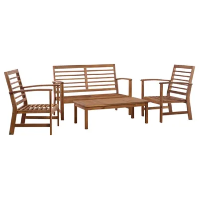 Gossi set mobilier de gradina, 4 piese, lemn masiv de acacia