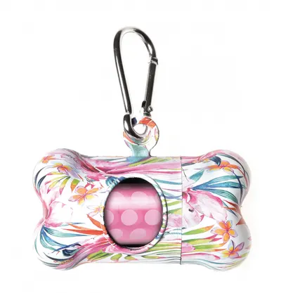 Dispenser pungi igienice - Floral - 1 rola