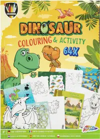 Carte de colorat și activități Grafix - Dinozaur