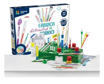 Trusă creativă Hashtag Toys - Fabrică de pixuri cu vârf de pâslă