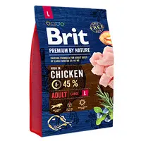 Brit Adult L 3 kg: hrană uscată pentru câini talie mare, 45% pui