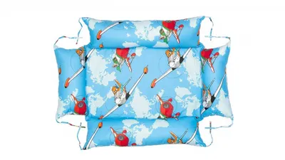 Set reductor beby nest, paturica si pernuta pentru formarea capului bebelusului SomnArt Aviator Albastru
