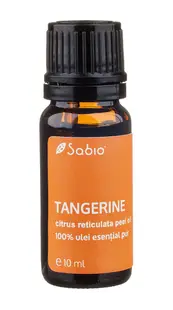 Ulei esential pur tangerine (citrus reticulata peel oil), 10ml, Sabio