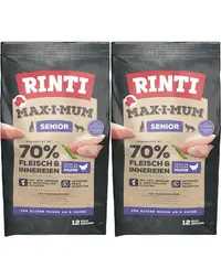 RINTI MAX-I-MUM Senior Chicken hrana uscata caini seniori, cu pui 2 x 12 kg