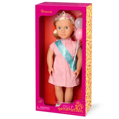 Papusa Brenna Birthday Girl, Our Generation 46 cm