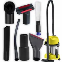 Set 7 Accesorii NewEvo pentru Aspiratoare Universale, Diametru 32-39 mm, Adaptor Inclus 35-39 mm, Materiale de Calitate, Durabile, Universale, Negru