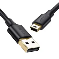 Cablu Date si Incarcare USB-A - miniUSB UGREEN US132, 3m, Negru
