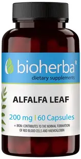 Alfalfa Leaf, 200 mg, 60 capsule, Bioherba