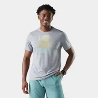Tricou Merino sport Smartwool Winding Trail - gri deschis Light Gray Heather