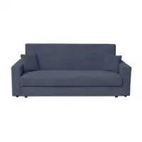 Canapea CORINNE LUX extensibila, 3 locuri, cu lada depozitare, albastru, 220x90x96 cm