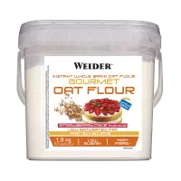 Făină integrală de ovăz, WEIDER, Gourmet Oat Flour, 1,9 kg, aromă de căpșuni