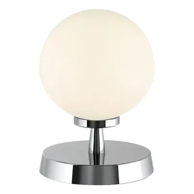 Veioza Esben Touch Table Lamp Polished Chrome With Opal Glass