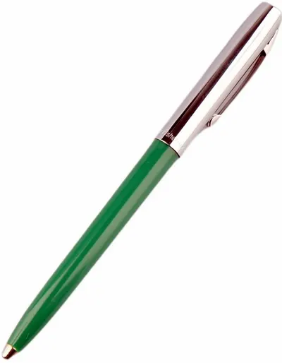 Pix Fisher Space Pen Cap-O-Matic - 775 Chrome, verde și argintiu