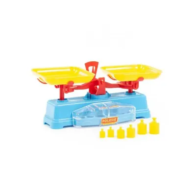 Cantar jucarie cu greutati, joc supermarket, 28x13x12 cm
