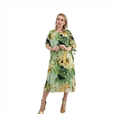 Rochie dreapta tip matase Mariana 5
