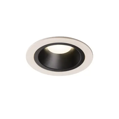 Spot incastrat, NUMINOS M Ceiling lights, white Indoor LED recessed ceiling light white/black 4000K 40° gimballed, rotating and pivoting, including leaf springs