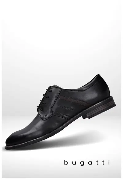 Pantofi business barbati piele naturala premium - 55152 - Negru