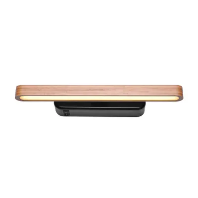 Corp iluminat tablouri, vitrine, VINCELLI D WL LED ECRAN interior de montare, Scurt, 2700K bambus