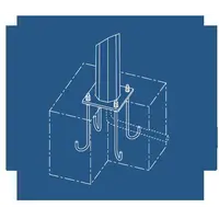 Set 4 buloane pentru stalpi cu flansa 3,4,5 si 6m