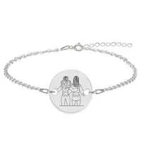BFF - Bratara personalizata pentru cei mai buni prieteni din argint 925