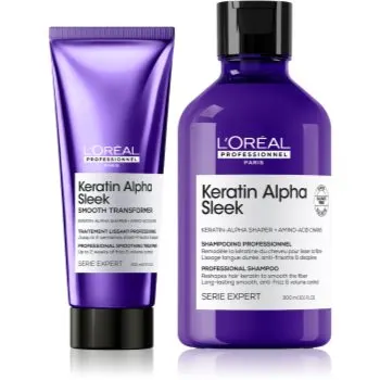 L’Oréal Professionnel Serie Expert Keratin Alpha Sleek set pentru netezirea parului