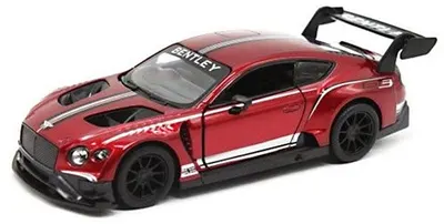 Mașinuță metalică Kinsmart - Bentley Continental GT, 1:38, bordo