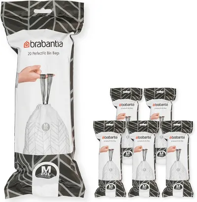 Sac de gunoi Brabantia - PerfectFit, mărimea М, 60 l, 120 buc