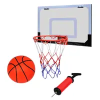Set cos de baschet indoor cu minge si pompa