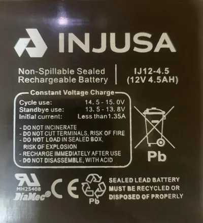 Baterie reincarcabila Injusa 12V 4,5 Ah
