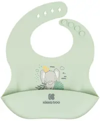 Bavetă din silicon KikkaBoo - Savanna, Friends Mint